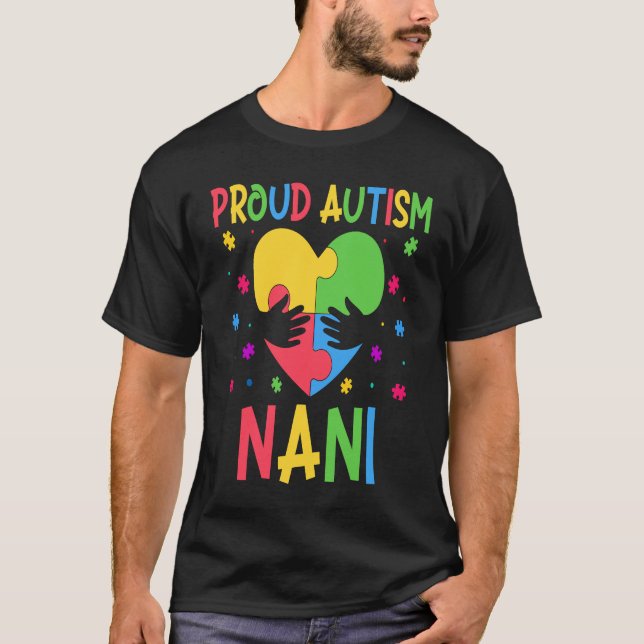 Matching Family Autism Awareness Month Proud Autis T-Shirt (Front)