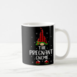 Matching Family Buffalo Plaid The Pregnant Gnome C Coffee Mug
