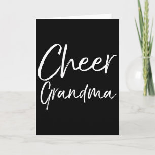Matching Family Cheerleader Grandmother Gift Cheer Card