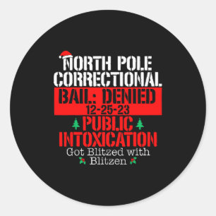 Matching Family Christmas Funny Tees North Le Corr Classic Round Sticker