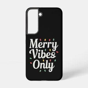 Matching Family Christmas Merry Vibes Only Lights Samsung Galaxy Case