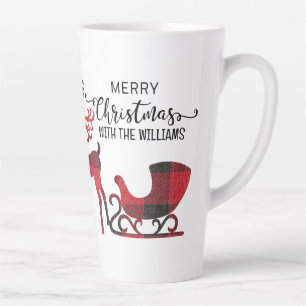 Matching Family Christmas Personalised Modern Latte Mug