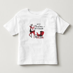 Matching Family Christmas Personalised Modern Toddler T-Shirt