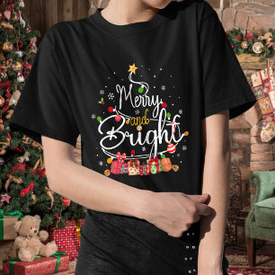 Matching Family Christmas Shirt, Merry and Bright  T-Shirt