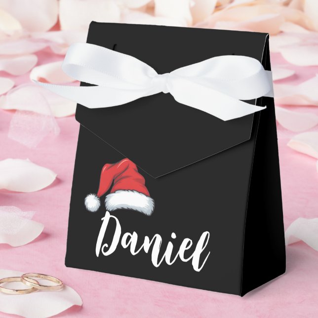 Matching Family Christmas Xmas Personalised Name  Favour Box (Wedding)