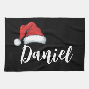 Matching Family Christmas Xmas Personalised Name  Tea Towel