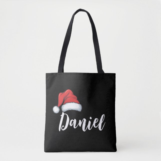 Matching Family Christmas Xmas Personalised Name  Tote Bag (Front)