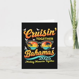 Matching Family Cruisin Together Bahamas 2025 Trip Card