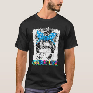 Matching Family Cruising Life Bleached Messy Bun H T-Shirt