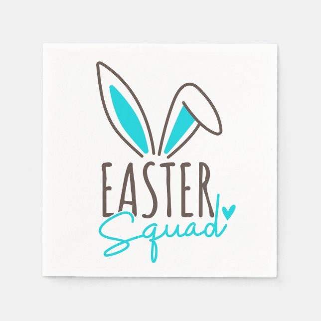 Matching Family Easter Squad Napkin (Front)