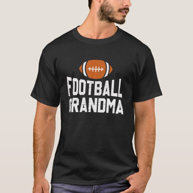 Matching Family Football Grandma Retro Sport Footb T-Shirt (Front)