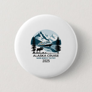 Matching Family Friends And Group Alaska Cruise 20 6 Cm Round Badge