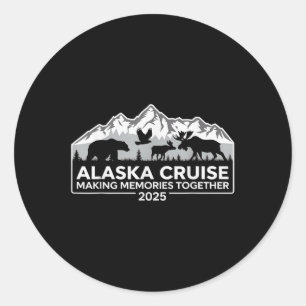 Matching Family Friends And Group Alaska Cruise 20 Classic Round Sticker
