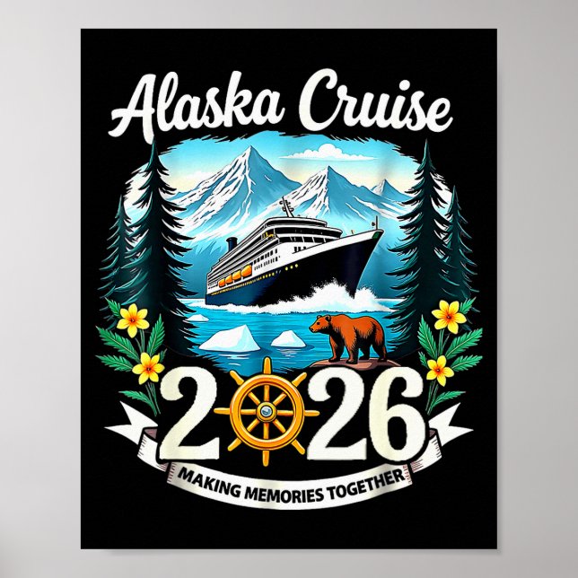 Matching Family Friends And Group Alaska Cruise 20 Poster (Front)