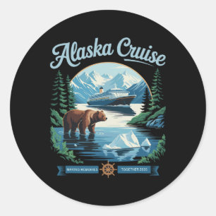 Matching Family Friends And Group Alaskan Alaska C Classic Round Sticker