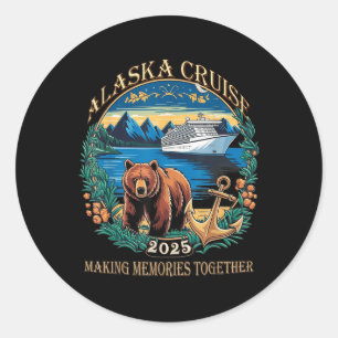 Matching Family Friends And Group Alaskan Alaska C Classic Round Sticker