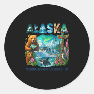 Matching Family Friends And Group Alaskan Alaska C Classic Round Sticker