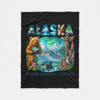 Matching Family Friends And Group Alaskan Alaska C Fleece Blanket