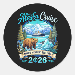 Matching Family Friends And Group Alaskan Alaska Classic Round Sticker