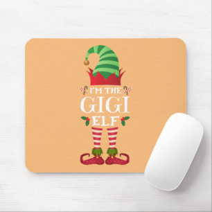 Matching Family Funny I'm The Gigi Elf Christmas Mouse Pad