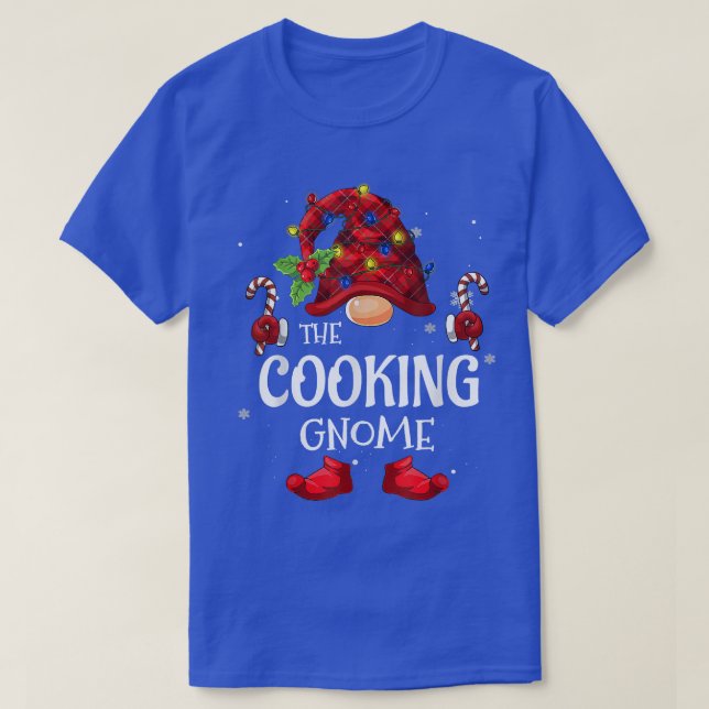 Matching Family Funny The Hot Cooking Gnome Christ T-Shirt (Design Front)