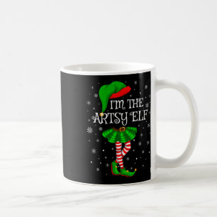 Matching Family Group I'm The Artsy Elf Christmas Coffee Mug