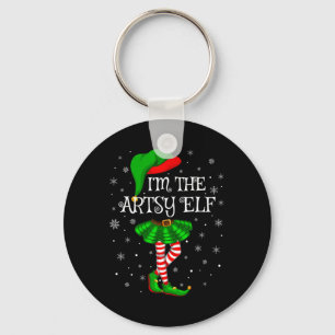 Matching Family Group I'm The Artsy Elf Christmas  Key Ring