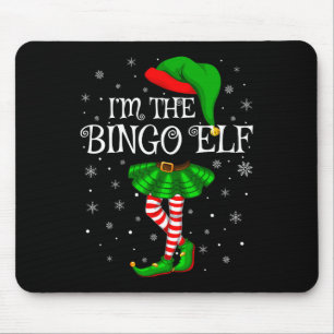 Matching Family Group I'm The Bingo Elf Christmas Mouse Pad