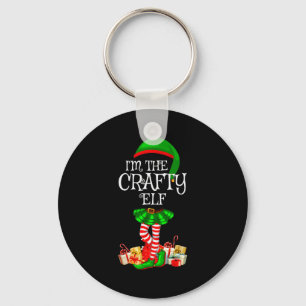 Matching Family Group I'm The Crafty Elf Christmas Key Ring