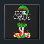 Matching Family Group I'm The Crafty Elf Christmas Magnet<br><div class="desc">Matching Family Group I'm The Crafty Elf Christmas</div>