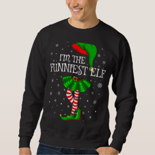 Matching Family Group I'm The Funniest Elf Christm Sweatshirt