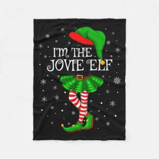 Matching Family Group Im The Jovie Elf Christmas Fleece Blanket