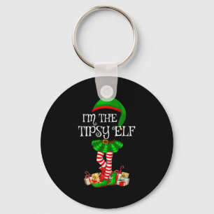 Matching Family Group I'm The Tipsy Elf Christmas  Key Ring