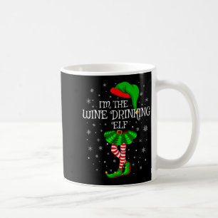 Matching Family Group I'm The Wine Drinking Elf Ch Coffee Mug