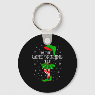 Matching Family Group I'm The Wine Drinking Elf Ch Key Ring