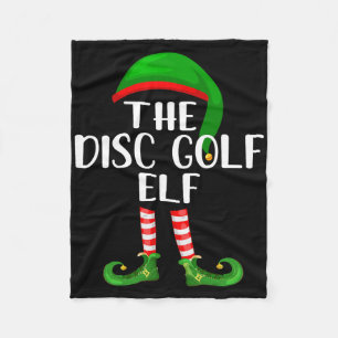 Matching Family Group The Disc Golf Elf Christmas Fleece Blanket