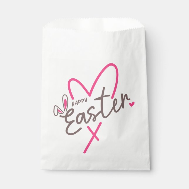 Matching Family Happy Easter Favour Bag (Front)