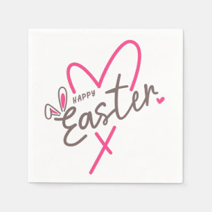 Matching Family Happy Easter Napkin