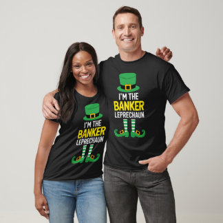 Matching Family I'm The Banker Leprechaun St Patri T-Shirt