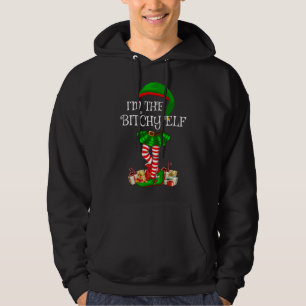 Matching Family I'm The Bitchy Elf Christmas Hoodie