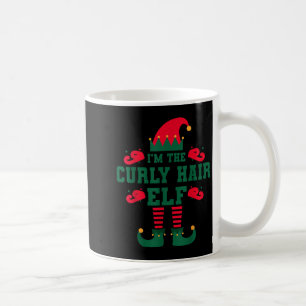 Matching Family I'm The Curly Hair Elf Christmas  Coffee Mug