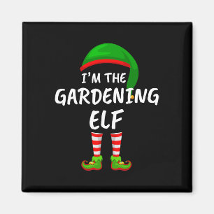 Matching Family I'm The Gardening Elf Christmas Magnet