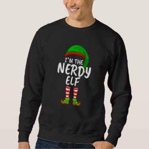 Matching Family I'm The Nerdy Elf Christmas Sweatshirt