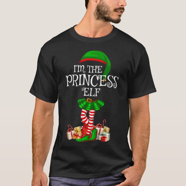 Matching Family I'm The Princess Elf Christmas T-Shirt (Front)