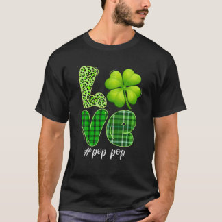 Matching Family Love Pop Pop Shamrock Funny Patric T-Shirt