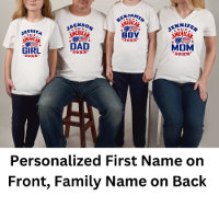 Matching Family Name 4th of July All American Girl