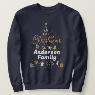 Matching Family Name T-Shirts Christmas Customised