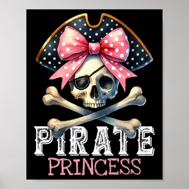 Matching Family Pirate Birthday Party School Kids  Poster (Front)