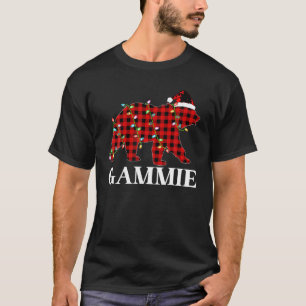 Matching Family Pyjamas Buffalo Plaid Gammie Bear  T-Shirt