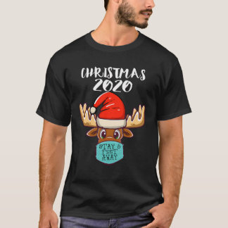 Matching Family Rudolph Reindeer Stay 6 Feet Chris T-Shirt